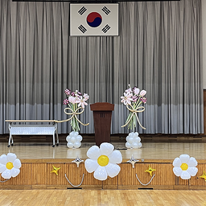 목운중학교 2023년 졸업식 무대장식
